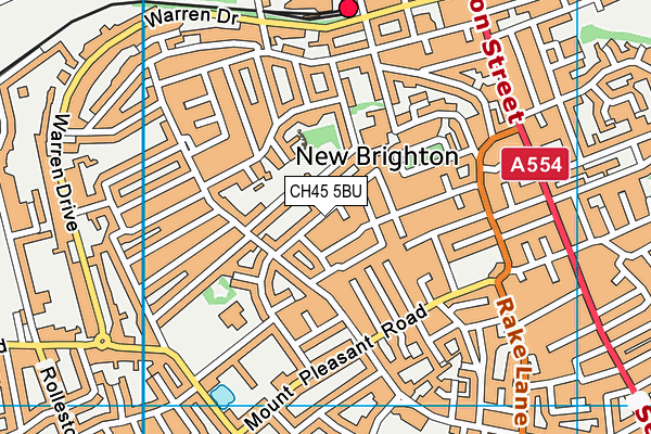 CH45 5BU map - OS VectorMap District (Ordnance Survey)