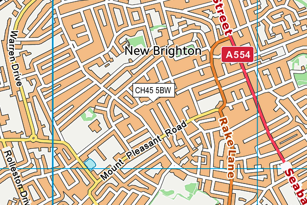 CH45 5BW map - OS VectorMap District (Ordnance Survey)