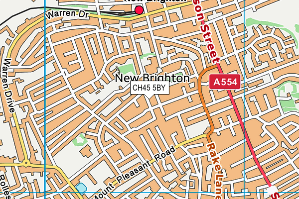 CH45 5BY map - OS VectorMap District (Ordnance Survey)