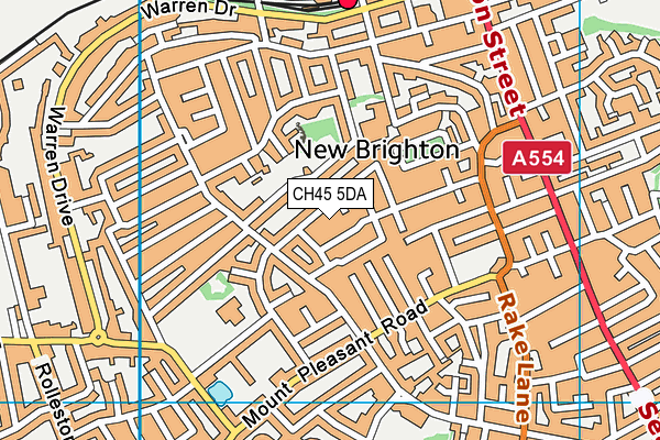 CH45 5DA map - OS VectorMap District (Ordnance Survey)