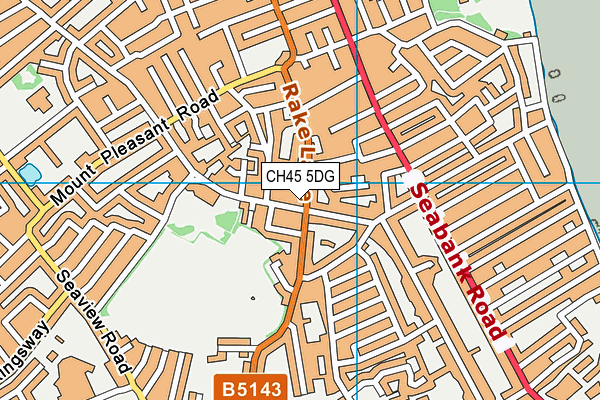 CH45 5DG map - OS VectorMap District (Ordnance Survey)