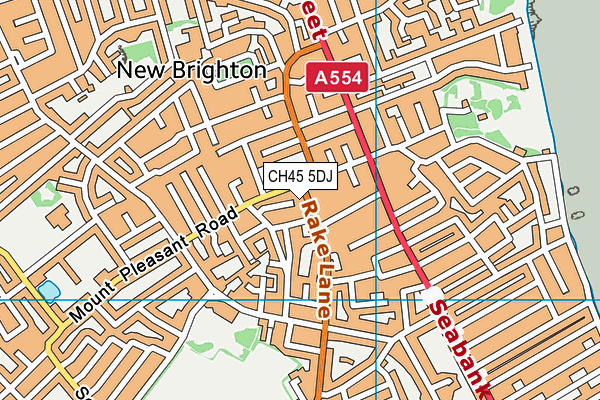 CH45 5DJ map - OS VectorMap District (Ordnance Survey)