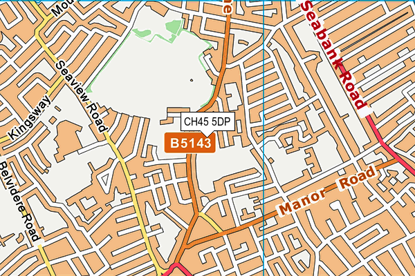 CH45 5DP map - OS VectorMap District (Ordnance Survey)