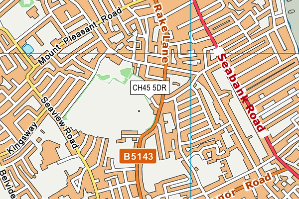 CH45 5DR map - OS VectorMap District (Ordnance Survey)