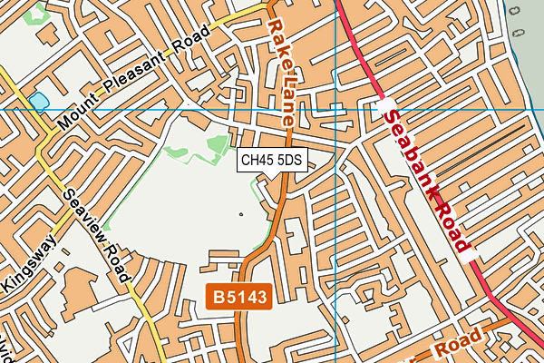 CH45 5DS map - OS VectorMap District (Ordnance Survey)