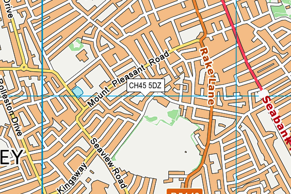 CH45 5DZ map - OS VectorMap District (Ordnance Survey)