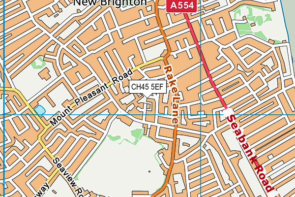 CH45 5EF map - OS VectorMap District (Ordnance Survey)