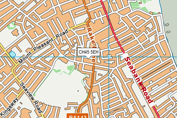 CH45 5EH map - OS VectorMap District (Ordnance Survey)