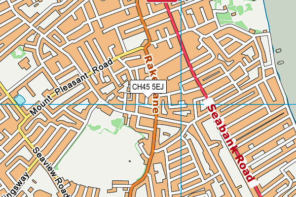 CH45 5EJ map - OS VectorMap District (Ordnance Survey)