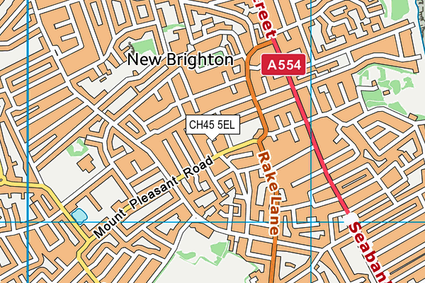 CH45 5EL map - OS VectorMap District (Ordnance Survey)