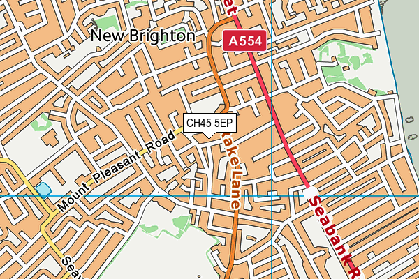 CH45 5EP map - OS VectorMap District (Ordnance Survey)