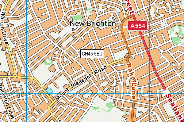 CH45 5EU map - OS VectorMap District (Ordnance Survey)