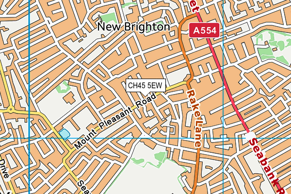 CH45 5EW map - OS VectorMap District (Ordnance Survey)