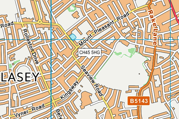 CH45 5HG map - OS VectorMap District (Ordnance Survey)
