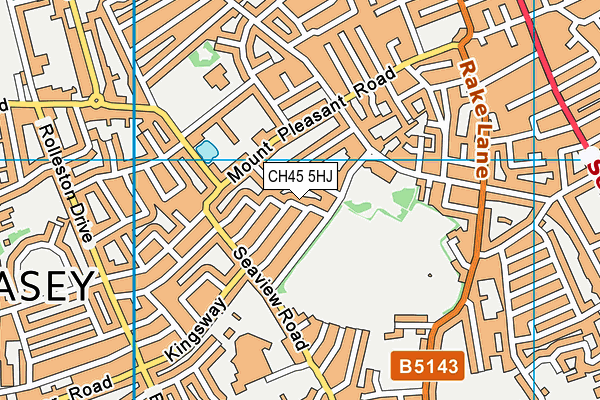CH45 5HJ map - OS VectorMap District (Ordnance Survey)