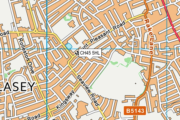 CH45 5HL map - OS VectorMap District (Ordnance Survey)