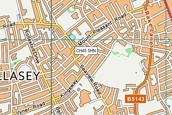 CH45 5HN map - OS VectorMap District (Ordnance Survey)