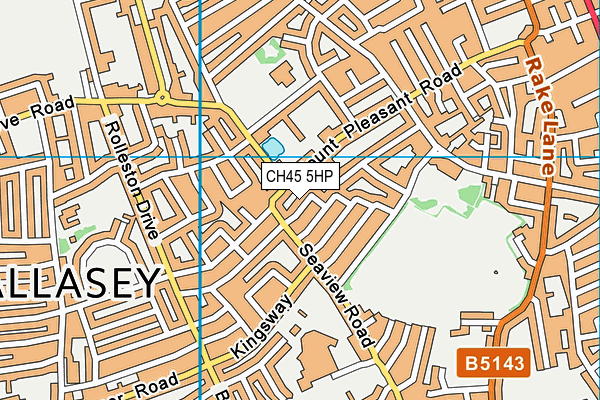 CH45 5HP map - OS VectorMap District (Ordnance Survey)