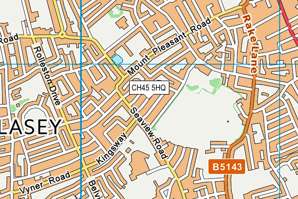 CH45 5HQ map - OS VectorMap District (Ordnance Survey)