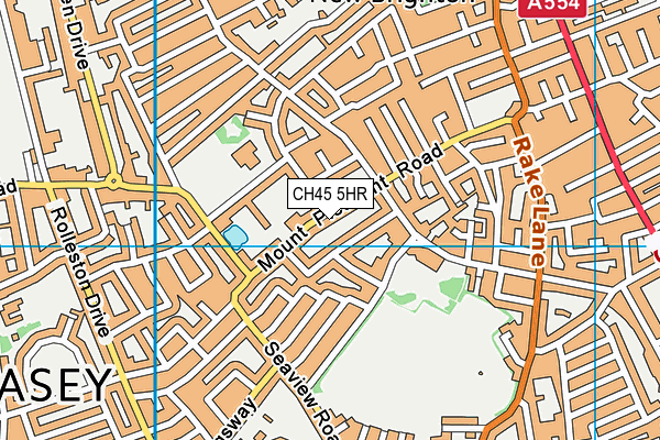 CH45 5HR map - OS VectorMap District (Ordnance Survey)