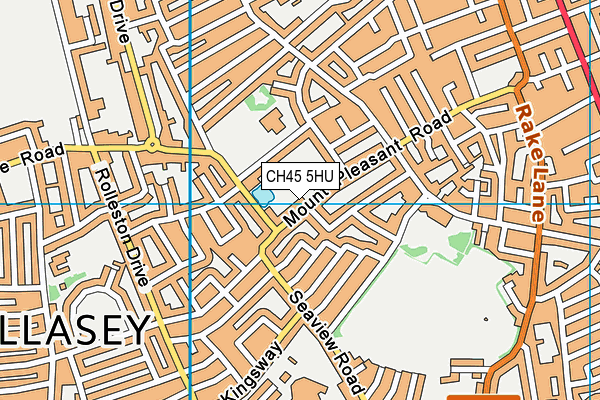 Mount Primary School map (CH45 5HU) - OS VectorMap District (Ordnance Survey)