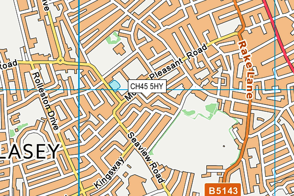 CH45 5HY map - OS VectorMap District (Ordnance Survey)