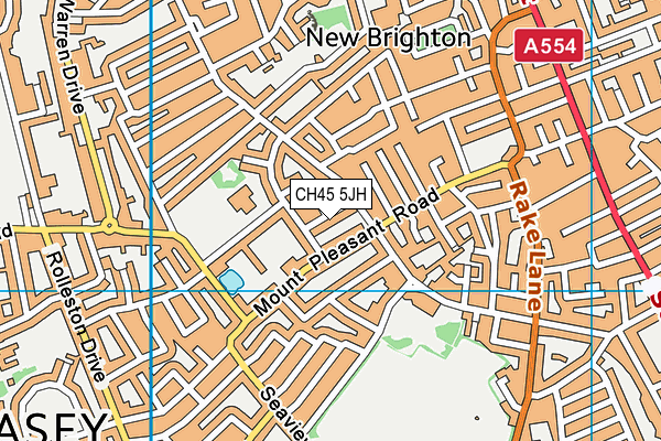 CH45 5JH map - OS VectorMap District (Ordnance Survey)