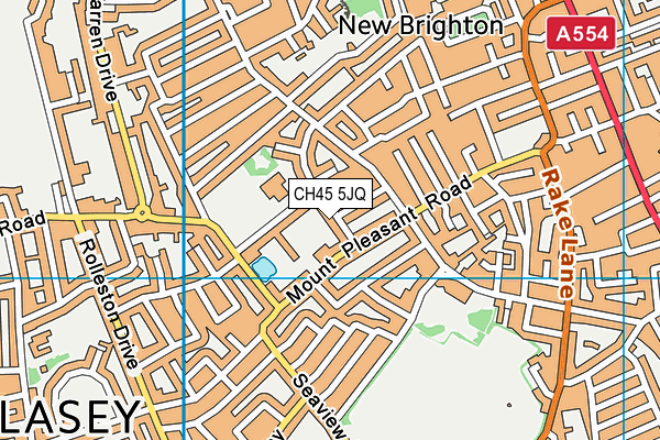 CH45 5JQ map - OS VectorMap District (Ordnance Survey)