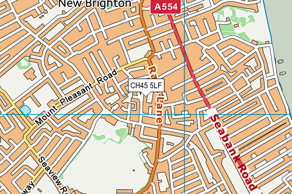 CH45 5LF map - OS VectorMap District (Ordnance Survey)