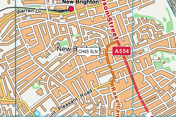 CH45 5LN map - OS VectorMap District (Ordnance Survey)