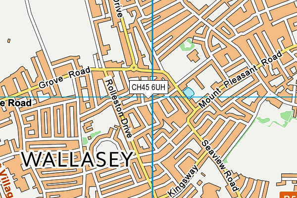 CH45 6UH map - OS VectorMap District (Ordnance Survey)