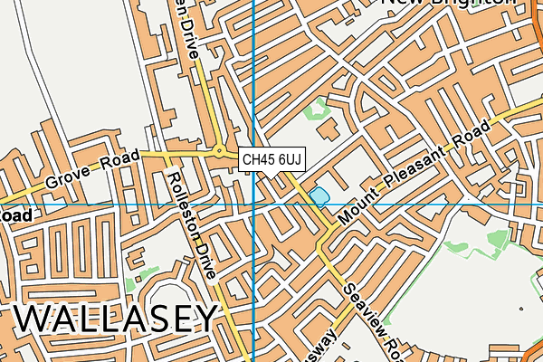 North Cheshire Tennis Club map (CH45 6UJ) - OS VectorMap District (Ordnance Survey)