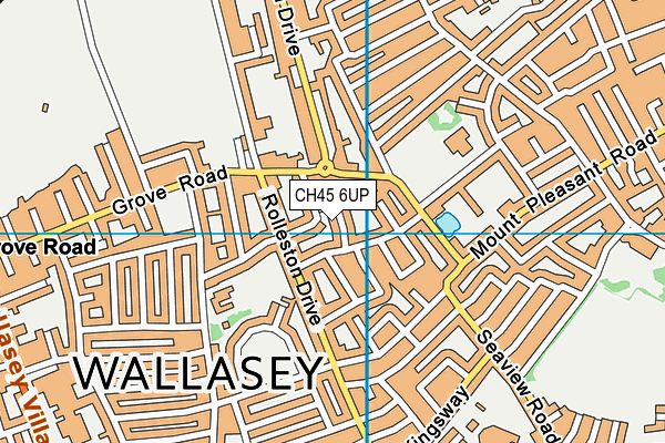 CH45 6UP map - OS VectorMap District (Ordnance Survey)