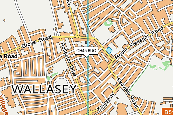 CH45 6UQ map - OS VectorMap District (Ordnance Survey)