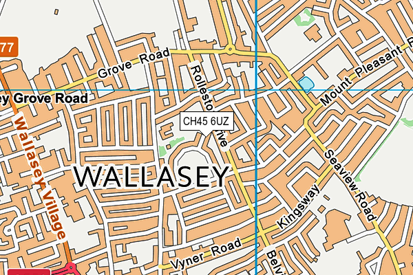 CH45 6UZ map - OS VectorMap District (Ordnance Survey)