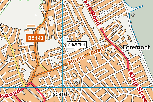 CH45 7HH map - OS VectorMap District (Ordnance Survey)