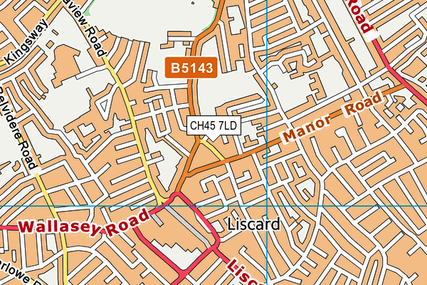 CH45 7LD map - OS VectorMap District (Ordnance Survey)