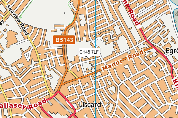 CH45 7LF map - OS VectorMap District (Ordnance Survey)
