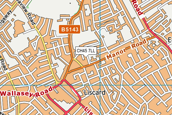 CH45 7LL map - OS VectorMap District (Ordnance Survey)