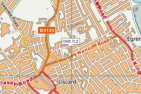 CH45 7LQ map - OS VectorMap District (Ordnance Survey)