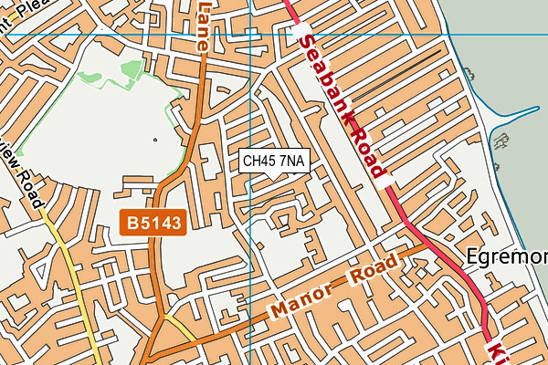 CH45 7NA map - OS VectorMap District (Ordnance Survey)