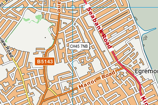 CH45 7NB map - OS VectorMap District (Ordnance Survey)
