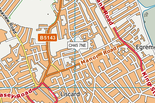 CH45 7NE map - OS VectorMap District (Ordnance Survey)