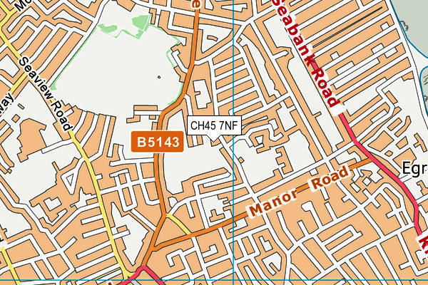 CH45 7NF map - OS VectorMap District (Ordnance Survey)