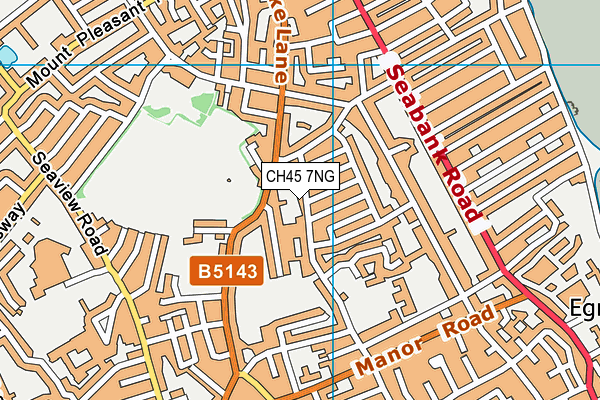 CH45 7NG map - OS VectorMap District (Ordnance Survey)
