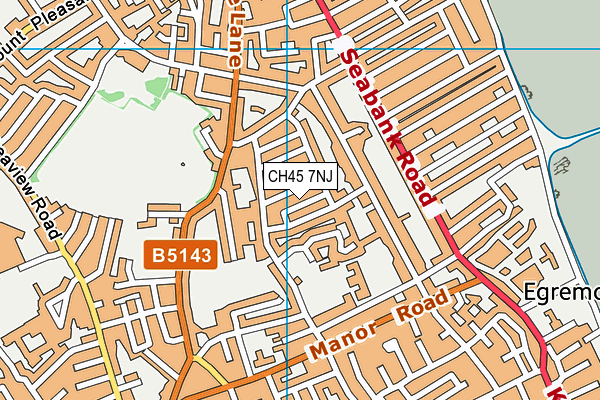 CH45 7NJ map - OS VectorMap District (Ordnance Survey)