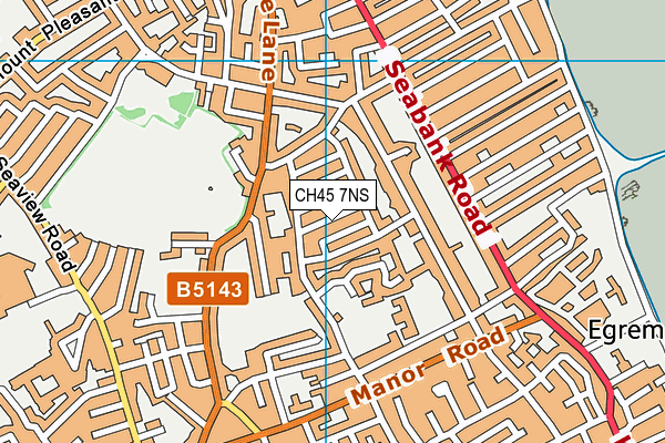 CH45 7NS map - OS VectorMap District (Ordnance Survey)