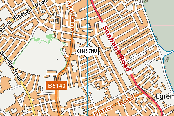 CH45 7NU map - OS VectorMap District (Ordnance Survey)