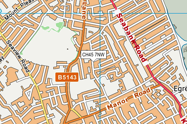 CH45 7NW map - OS VectorMap District (Ordnance Survey)