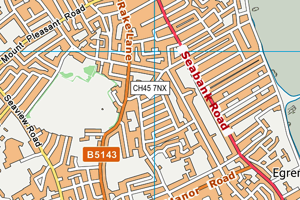 CH45 7NX map - OS VectorMap District (Ordnance Survey)